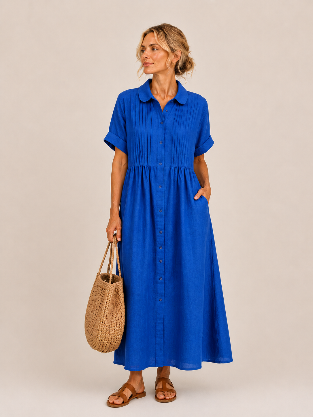 Capri - Vestido Midi Camisero Veraniego
