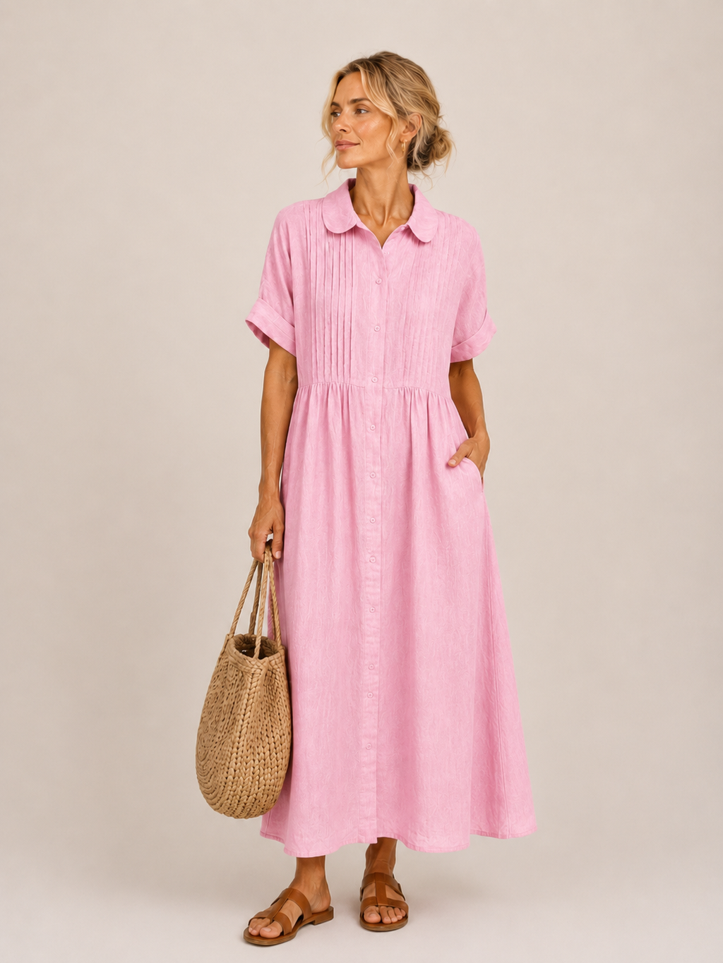 Capri - Vestido Midi Camisero Veraniego