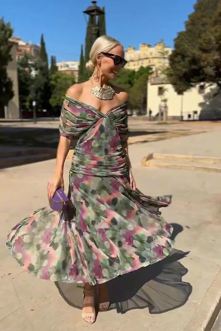 Louise | Vestido maxi elegante con escote en V