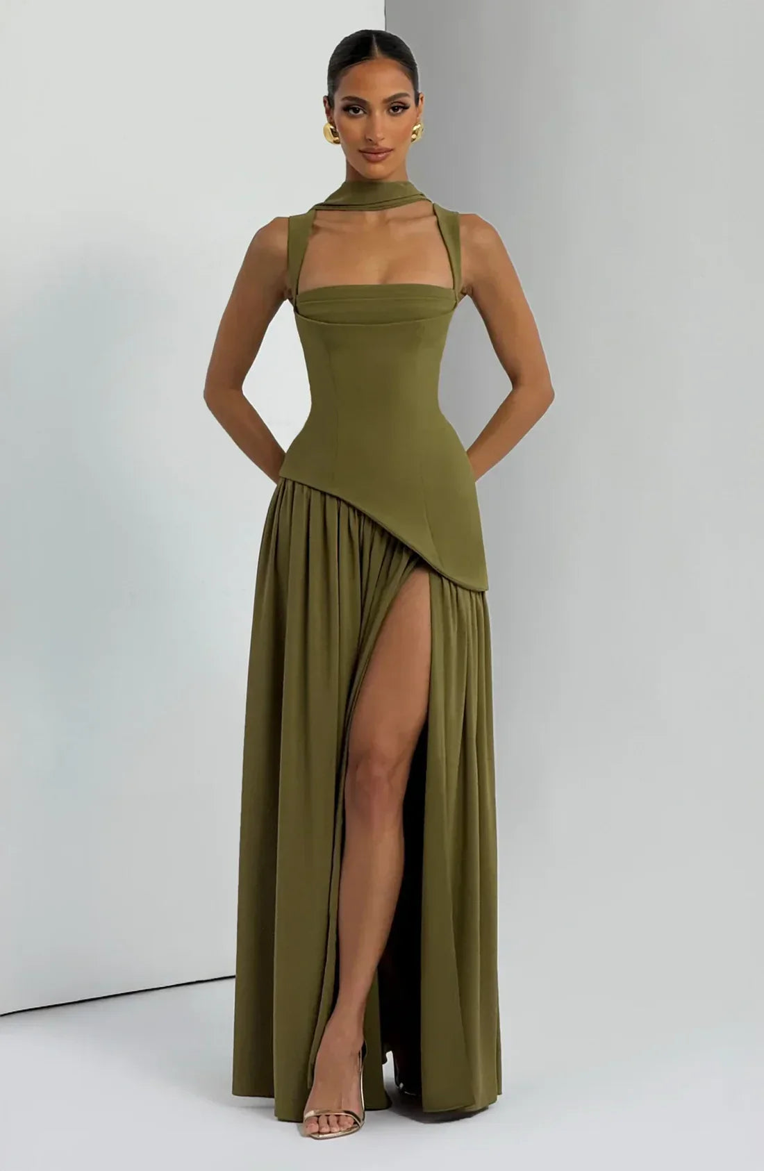 ZAFIRA | Vestido Largo Lacado