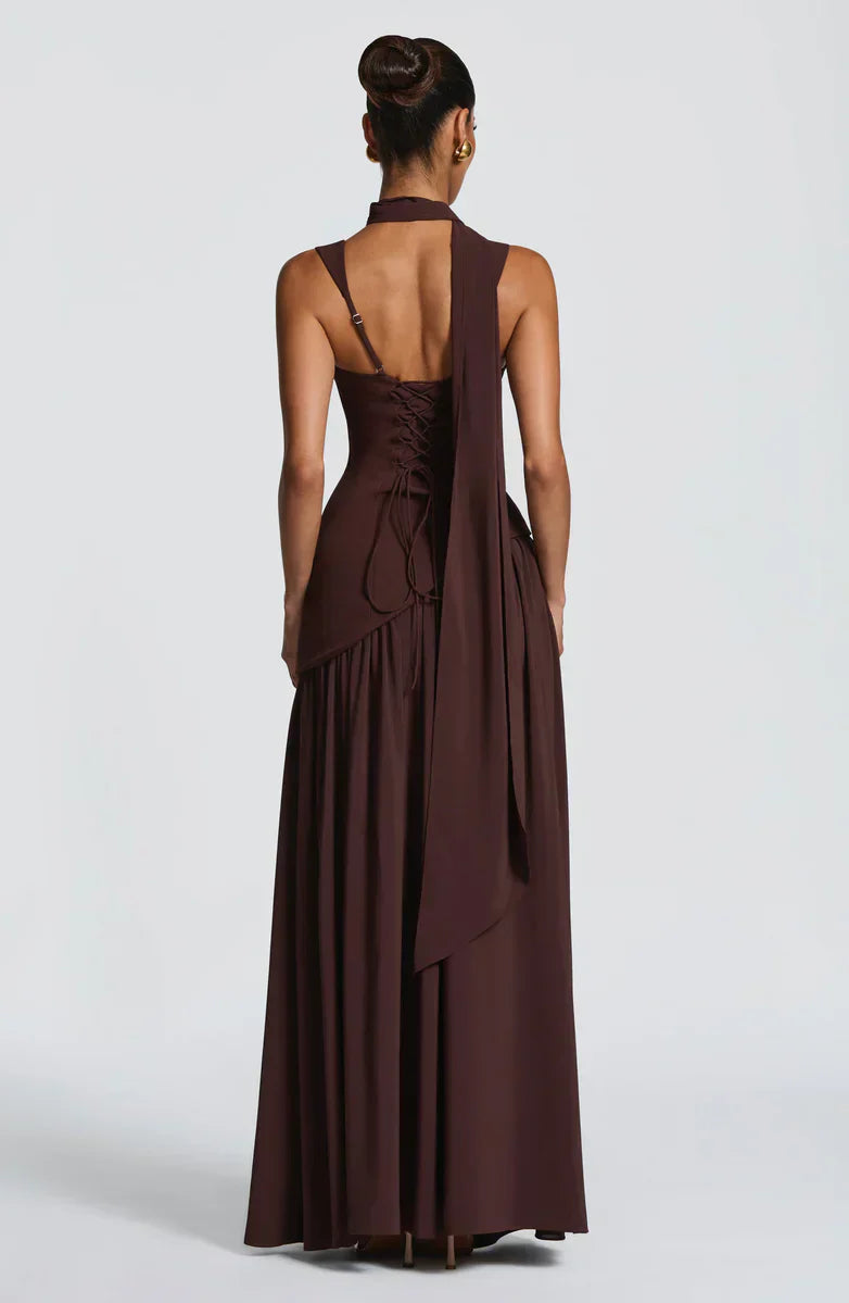 ZAFIRA | Vestido Largo Lacado