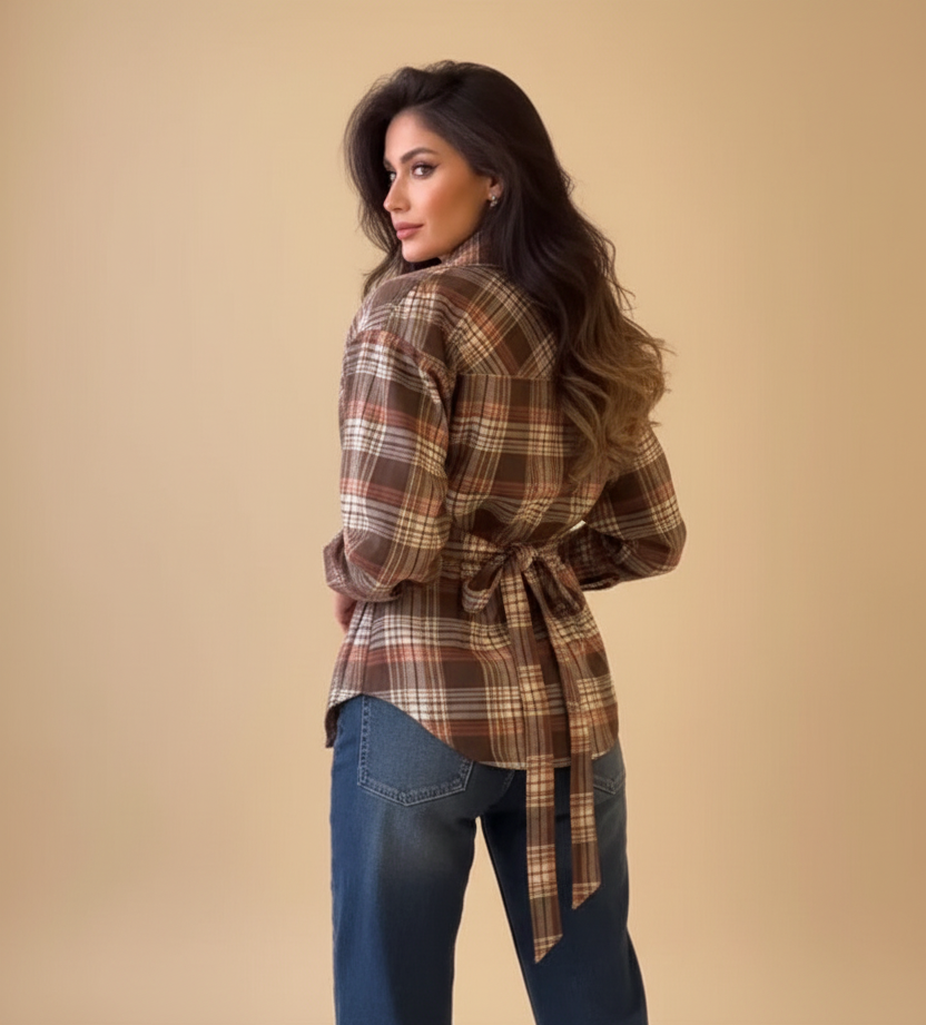 Camisa cuadros marrón - Opción 6