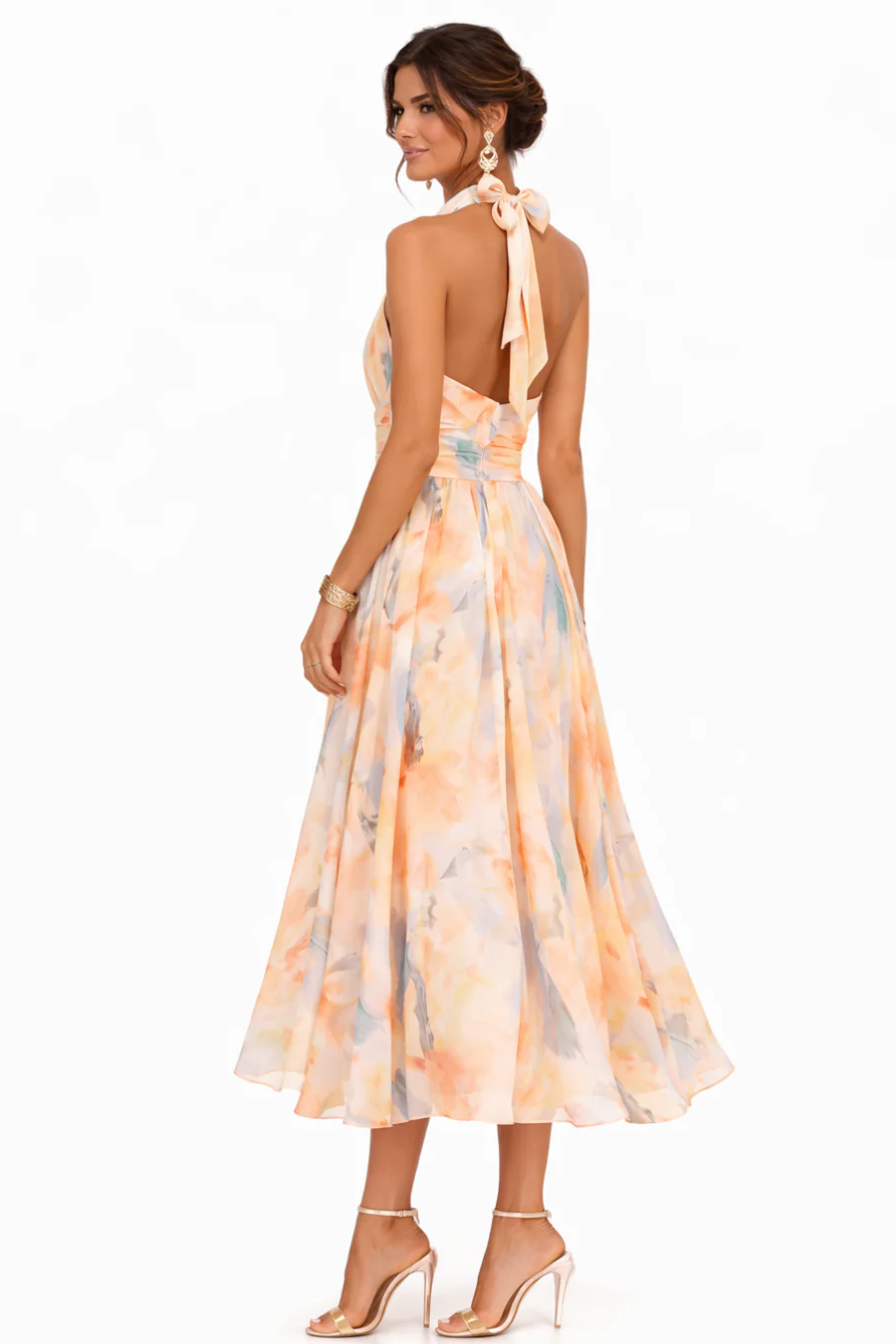 Aurora | Vestido con Estampado Acuarela