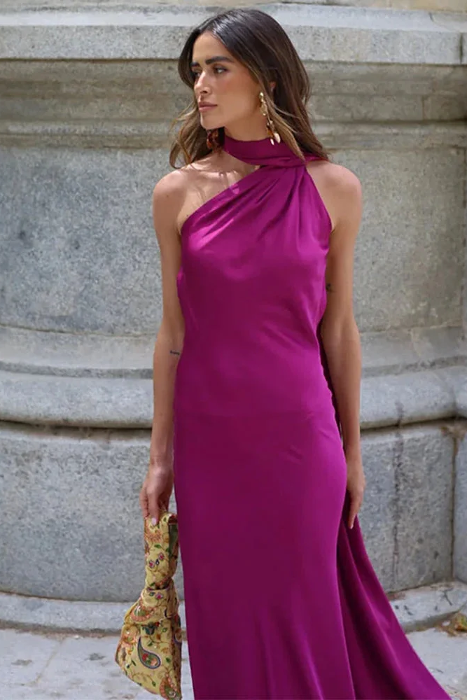 Vestido Halter para Invitada