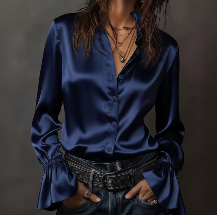 Blusa Marina - Detalle superior