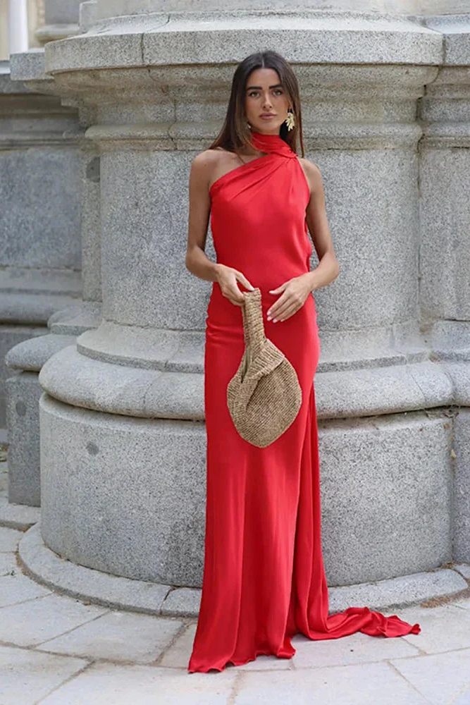 Vestido Halter para Invitada