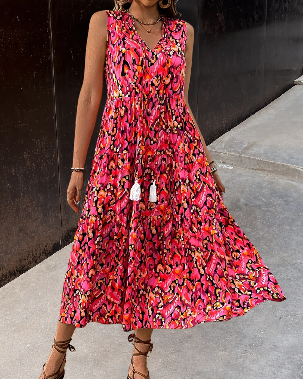 IRENE | Vestido Bohemio con Borlas